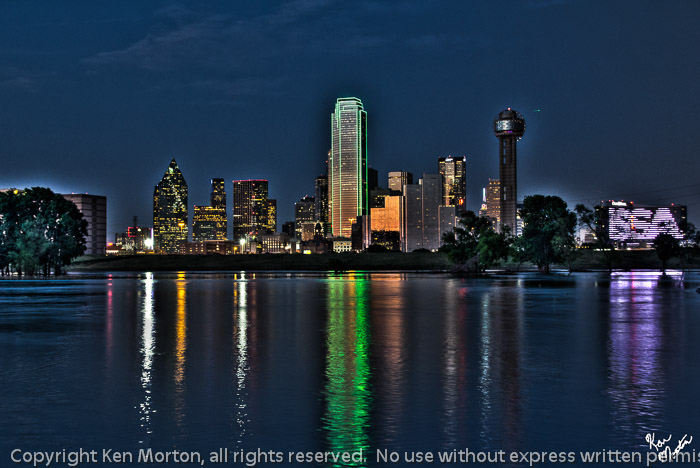 Moody Skyline and Reflection