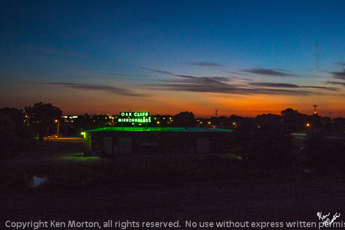 Twilight at Oak Cliff Mirror and Glass
