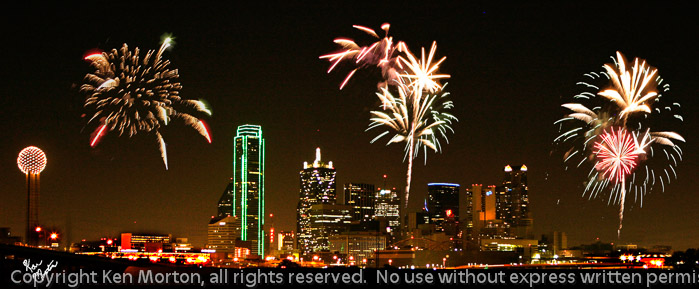 Dallas Skyline Fireworks 2005