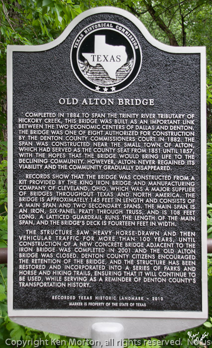 Old Alton Bridge Historical Marker
